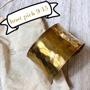 Sudara Bengal Bangle hammered metal cuff bracelet